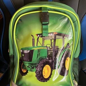 John Deere Green and Yellow Kids Tractor Backpack